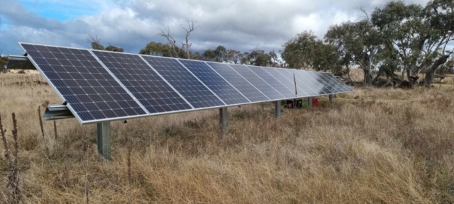 Ground Mounted Solar Array - Jindabyne NSW